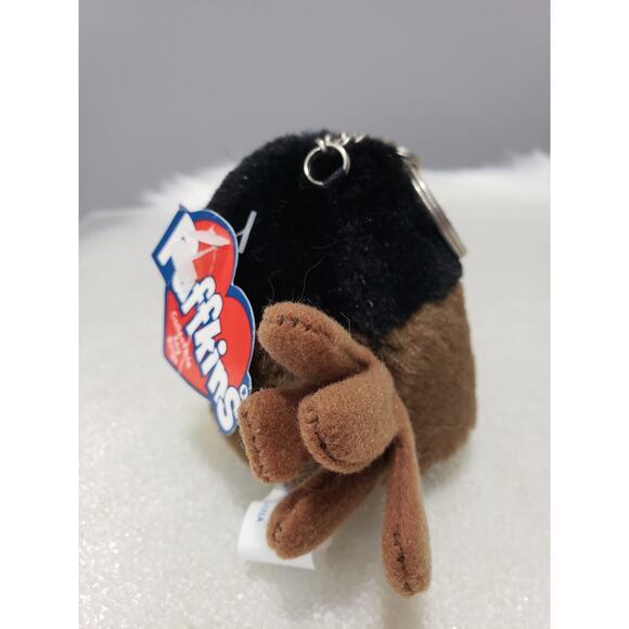 KEYCHAIN Vintage 1998 Plush Puffkins Strut Turkey Thanksgiving Keyring 90s y2k - Picture 4 of 5